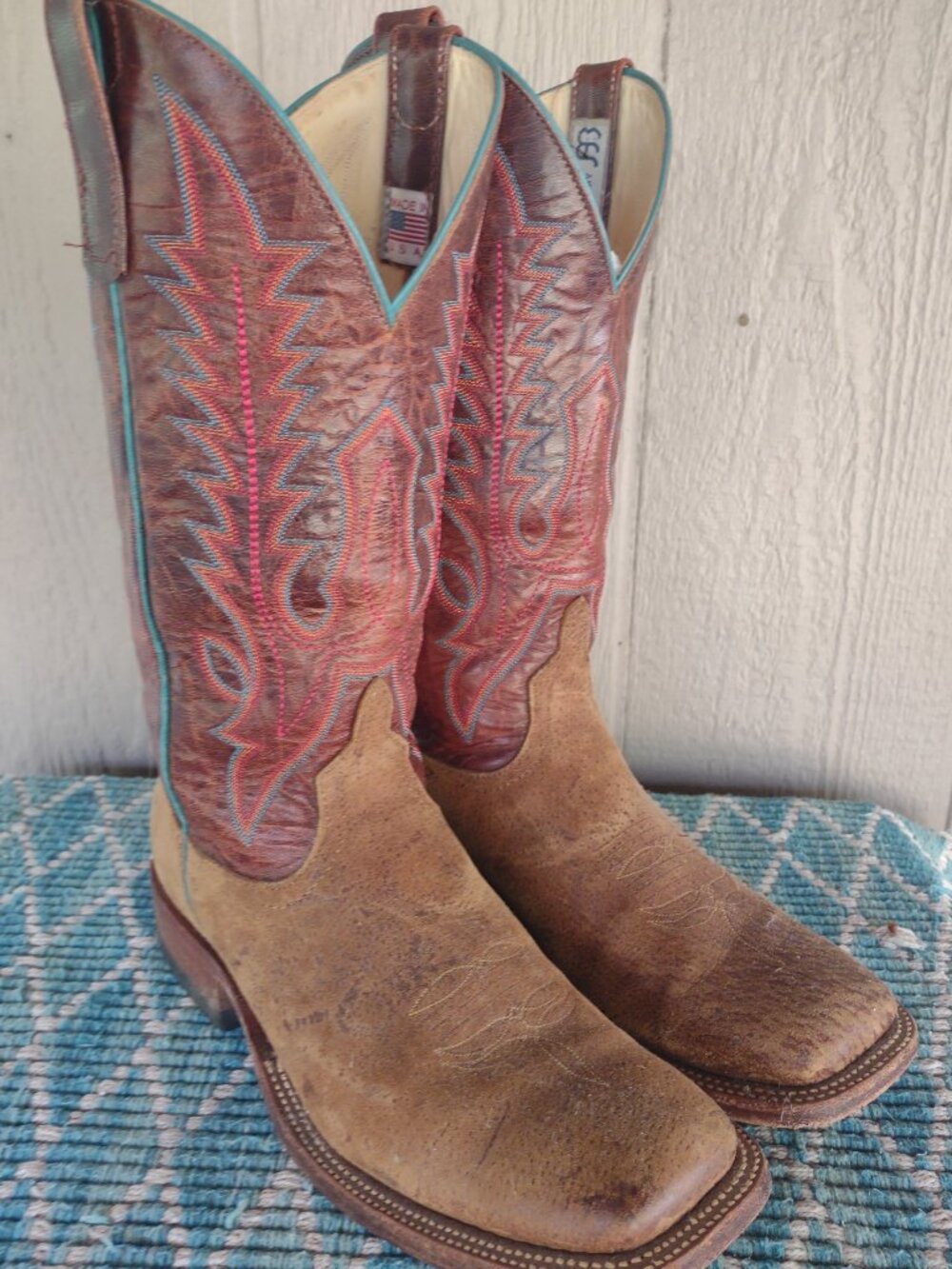 Mens Wild (tag) Boar Cowboy Boots – Made in USA (TX)